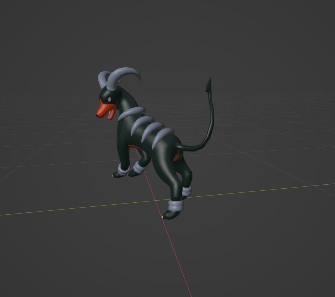 Houndoom pokemon 3D print model 3D print model_1