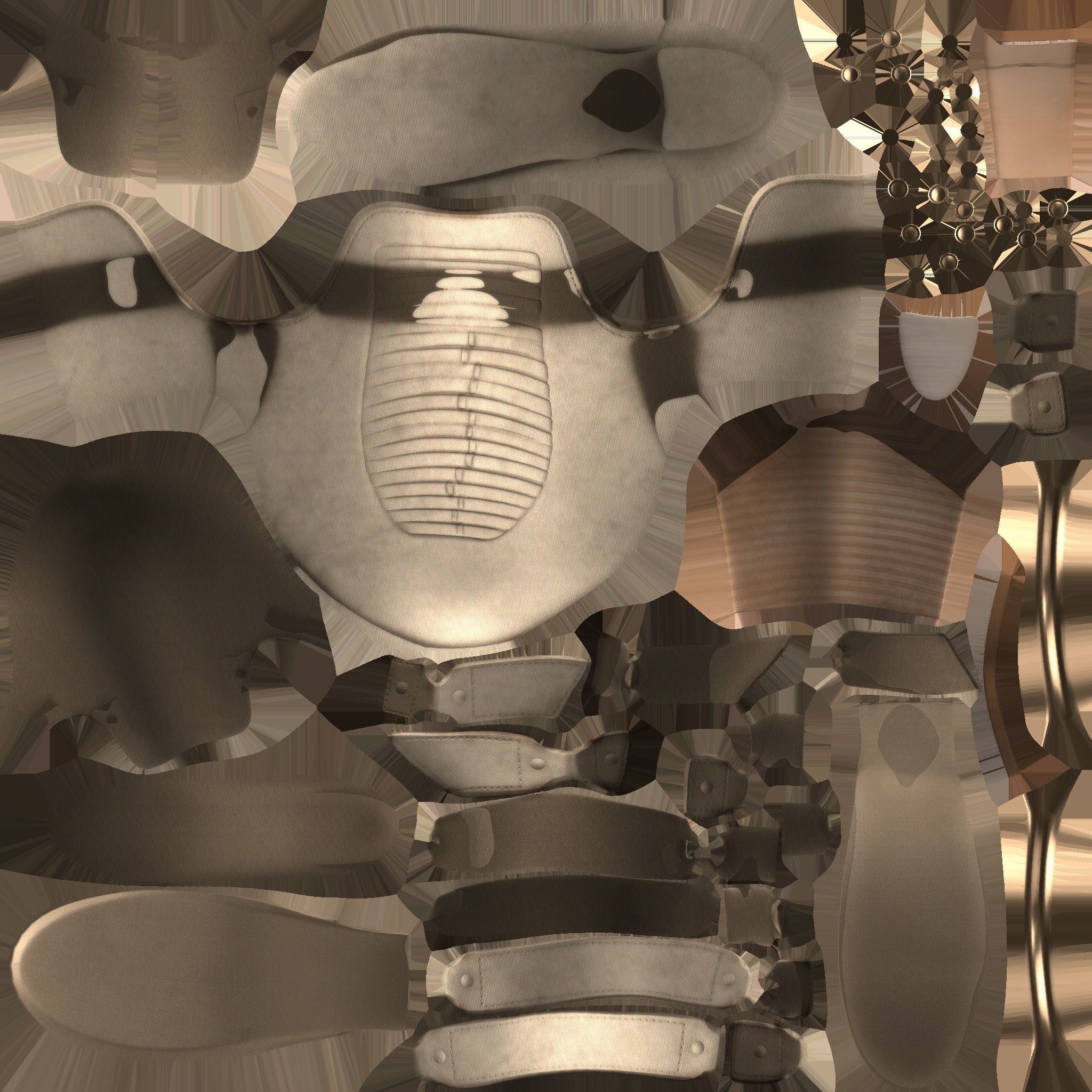 Faux Suede Cap Toe Ankle Boots Low-poly 3D model_9