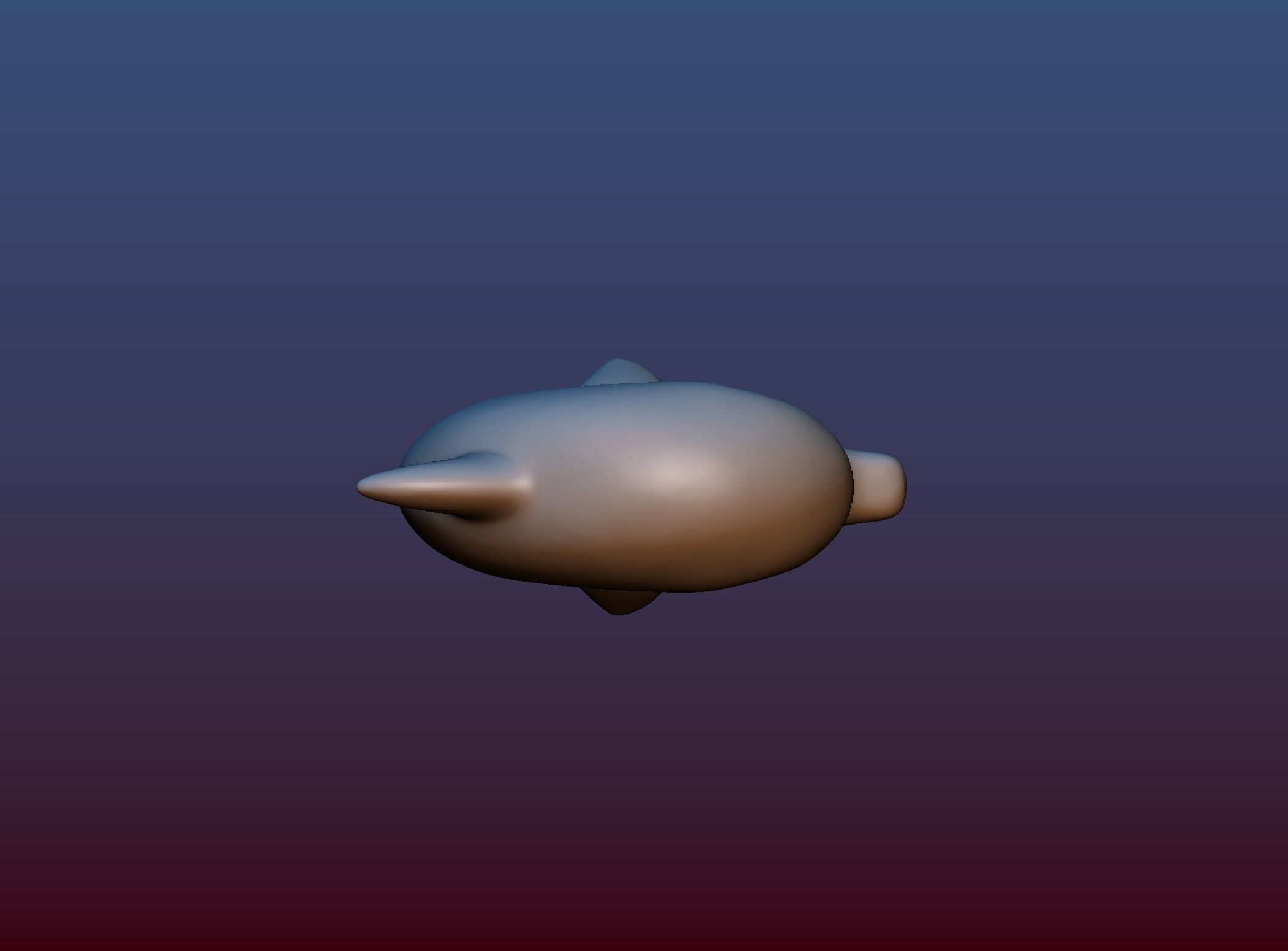 Dolphin gold 3D print model_11