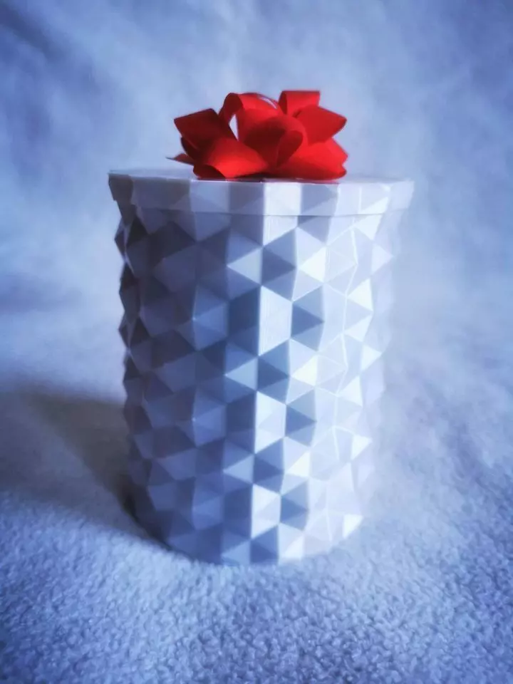 Geometric Gift Box 3D print model_0
