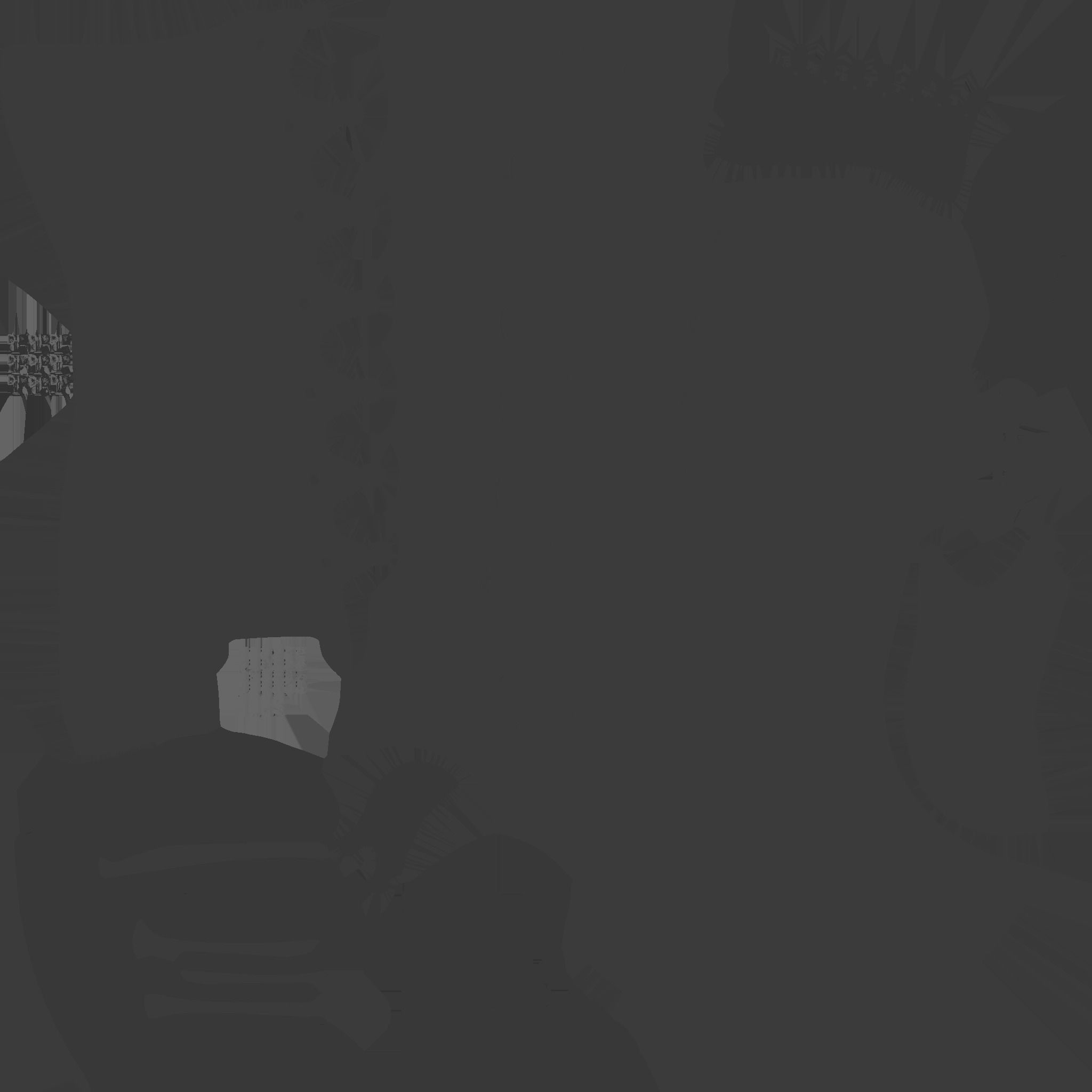 High Boots Lace-Up Long Boots with Chunky Block Heels Low-poly 3D model_11