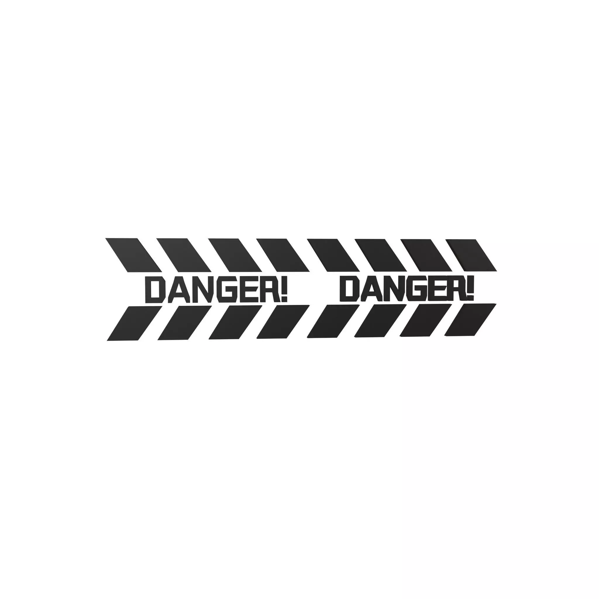 Cyberpunk Future Danger Sign v1 016 Low-poly 3D model_0