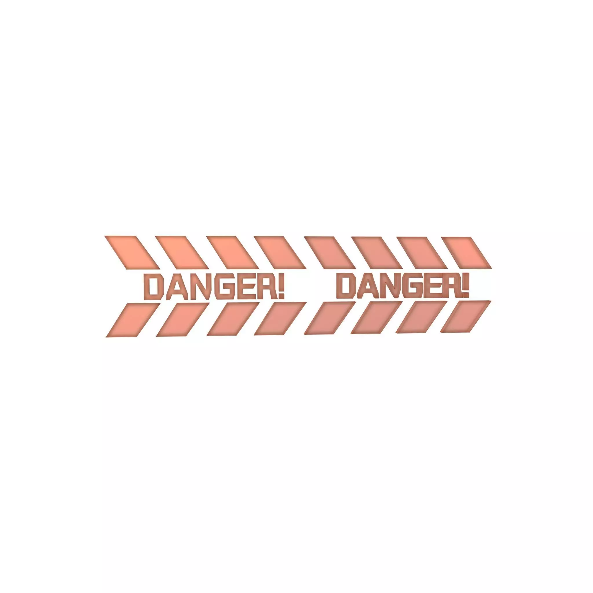 Cyberpunk Future Danger Sign v1 023 Low-poly 3D model_0