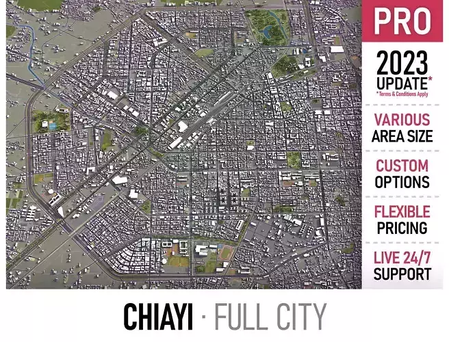 Chiayi Low-poly 3D model