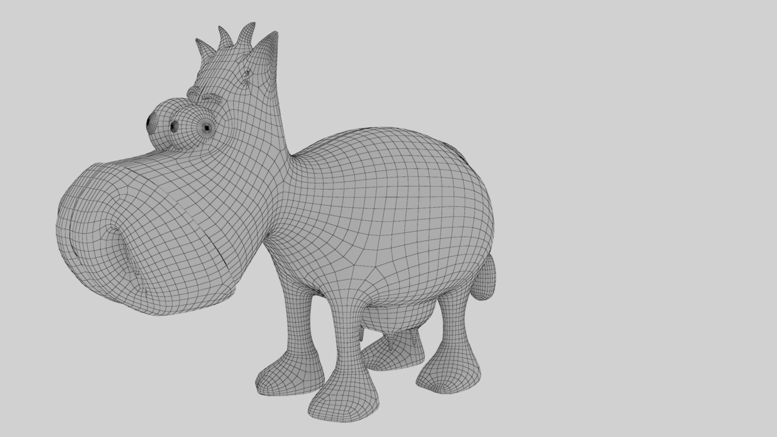 Animal Cartoon Cow - Low Poly Comic Unwapped 4K Low-poly 3D model_47