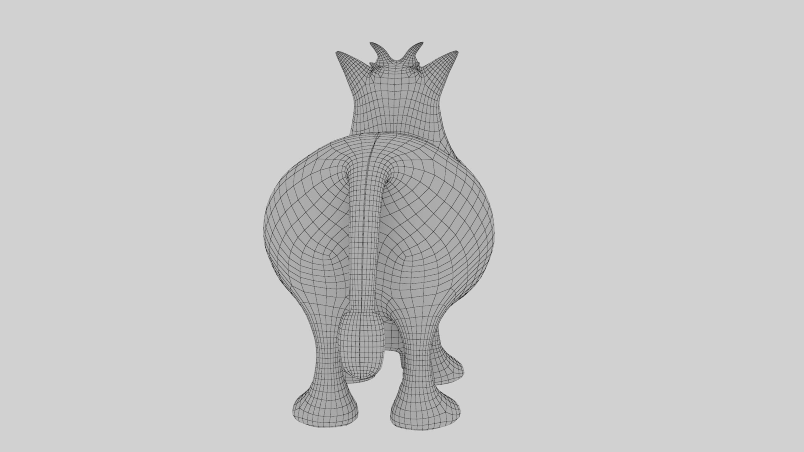 Animal Cartoon Cow - Low Poly Comic Unwapped 4K Low-poly 3D model_46