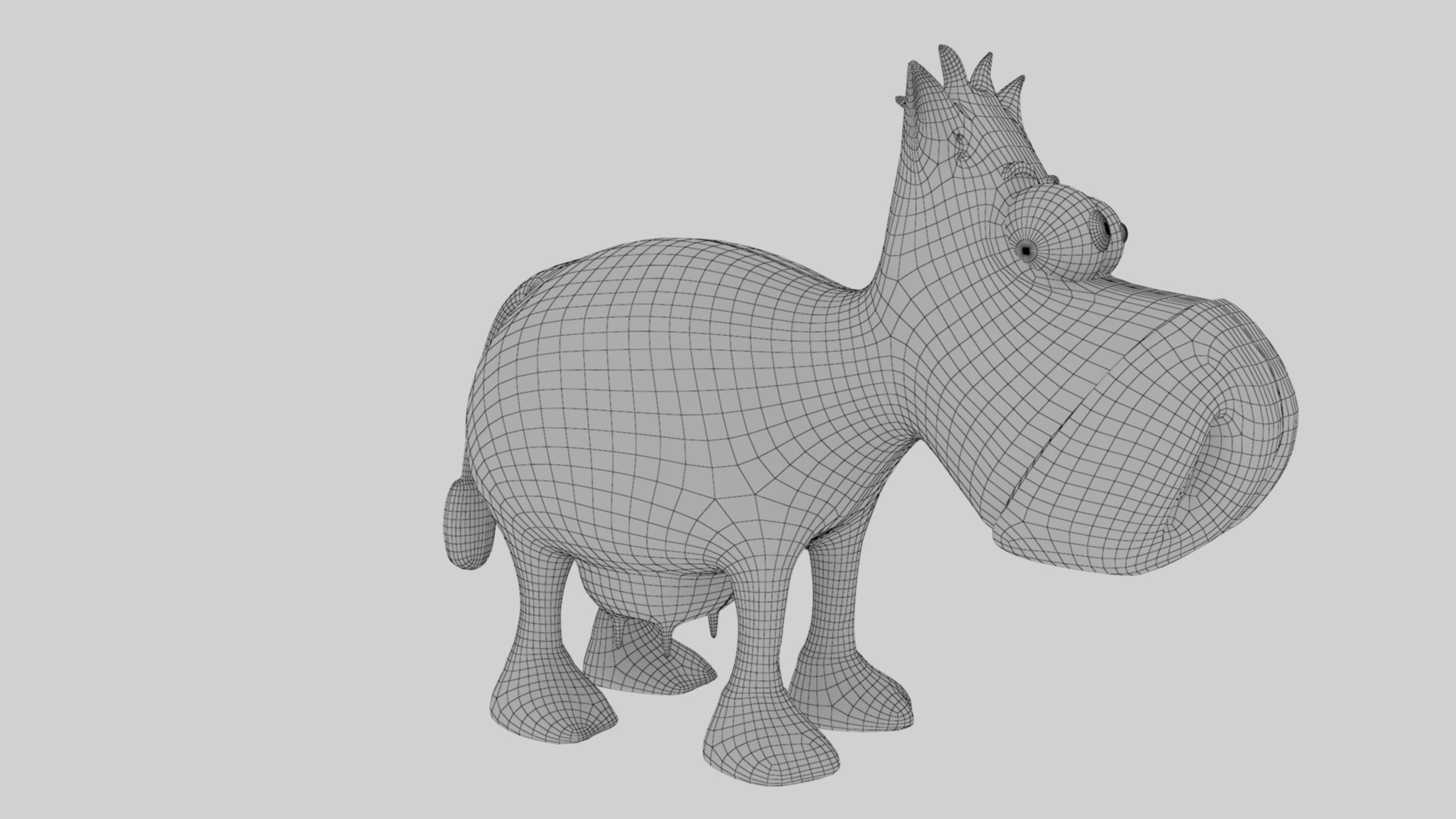 Animal Cartoon Cow - Low Poly Comic Unwapped 4K Low-poly 3D model_15