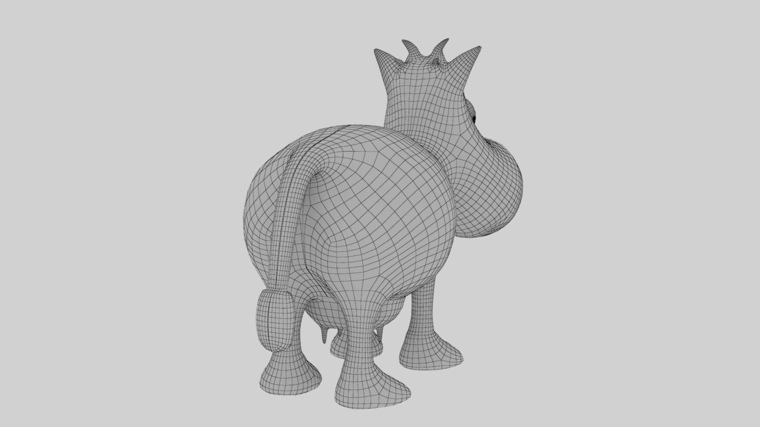 Animal Cartoon Cow - Low Poly Comic Unwapped 4K Low-poly 3D model_11