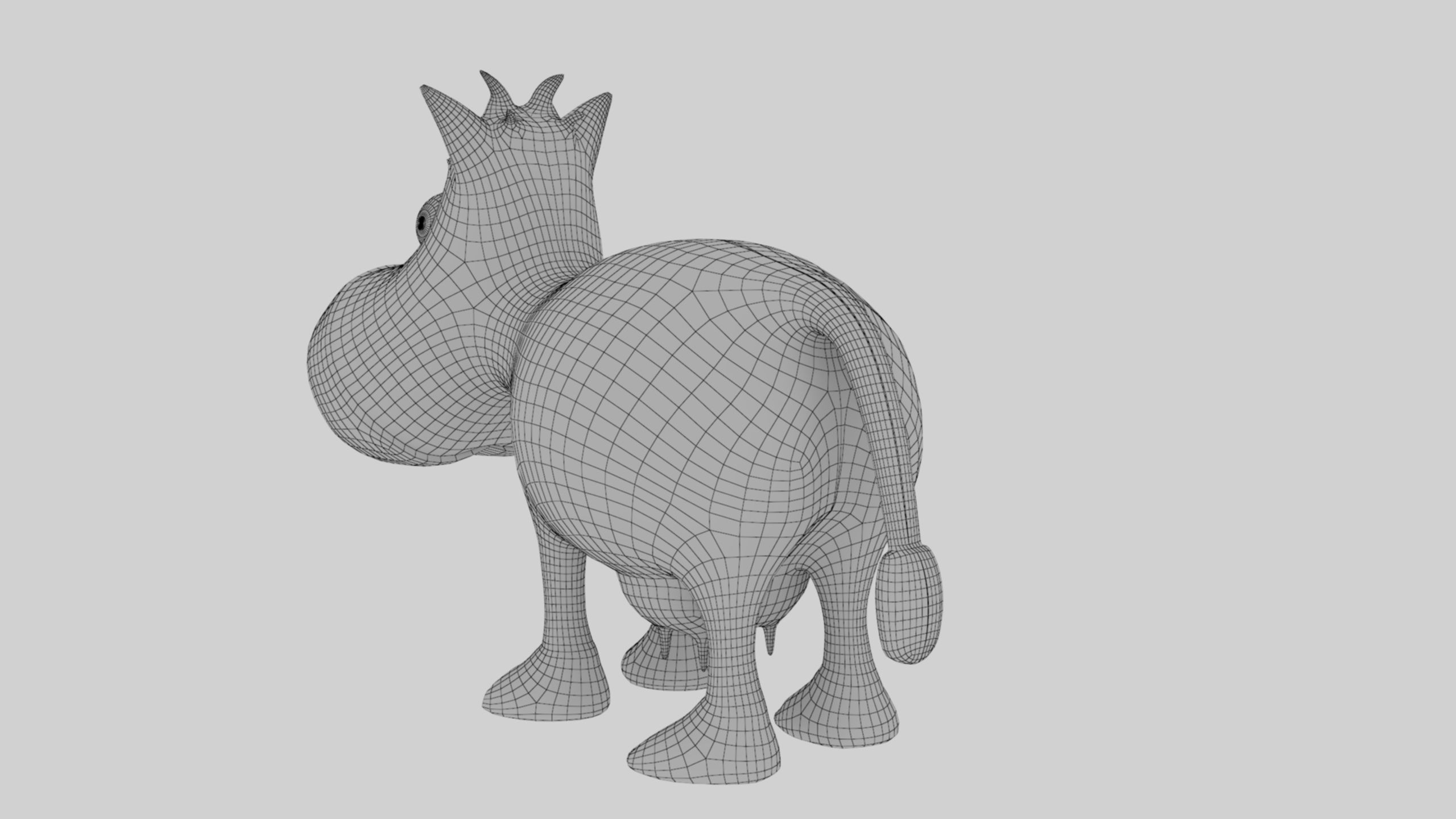 Animal Cartoon Cow - Low Poly Comic Unwapped 4K Low-poly 3D model_13