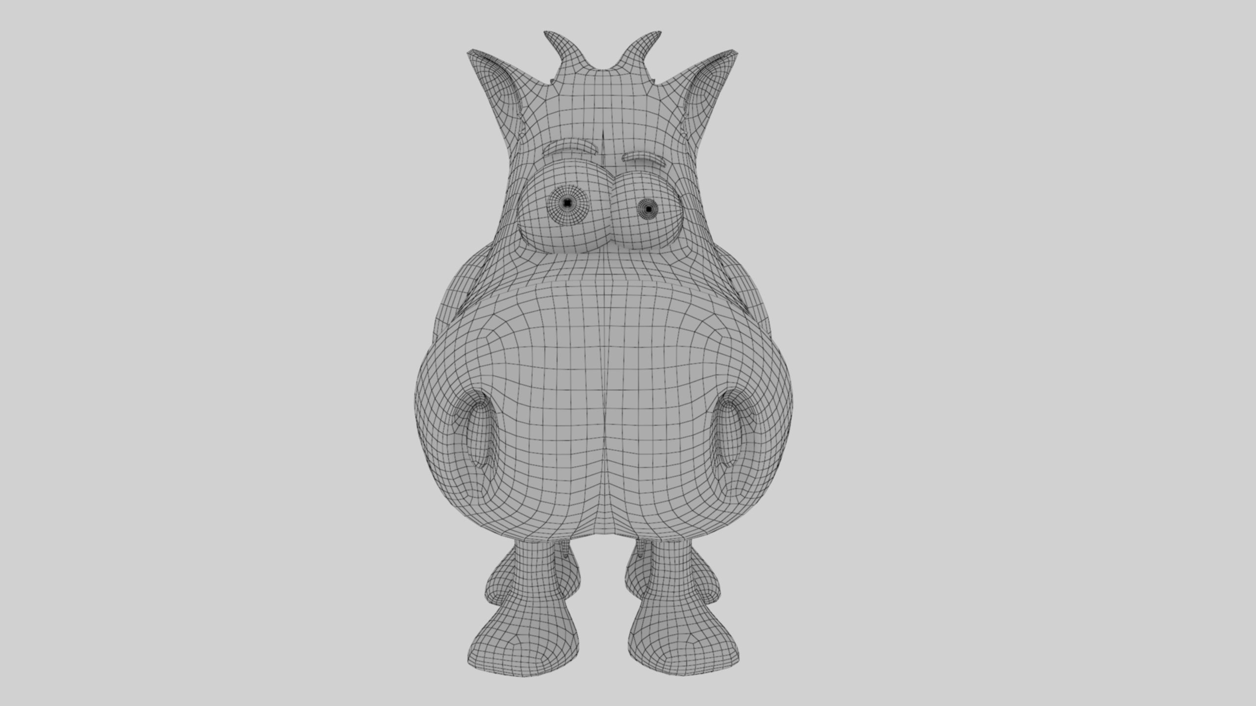 Animal Cartoon Cow - Low Poly Comic Unwapped 4K Low-poly 3D model_10