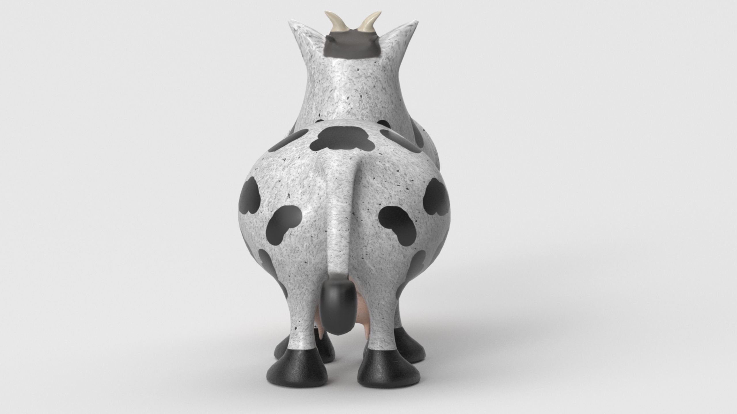 Animal Cartoon Cow - Low Poly Comic Unwapped 4K Low-poly 3D model_32