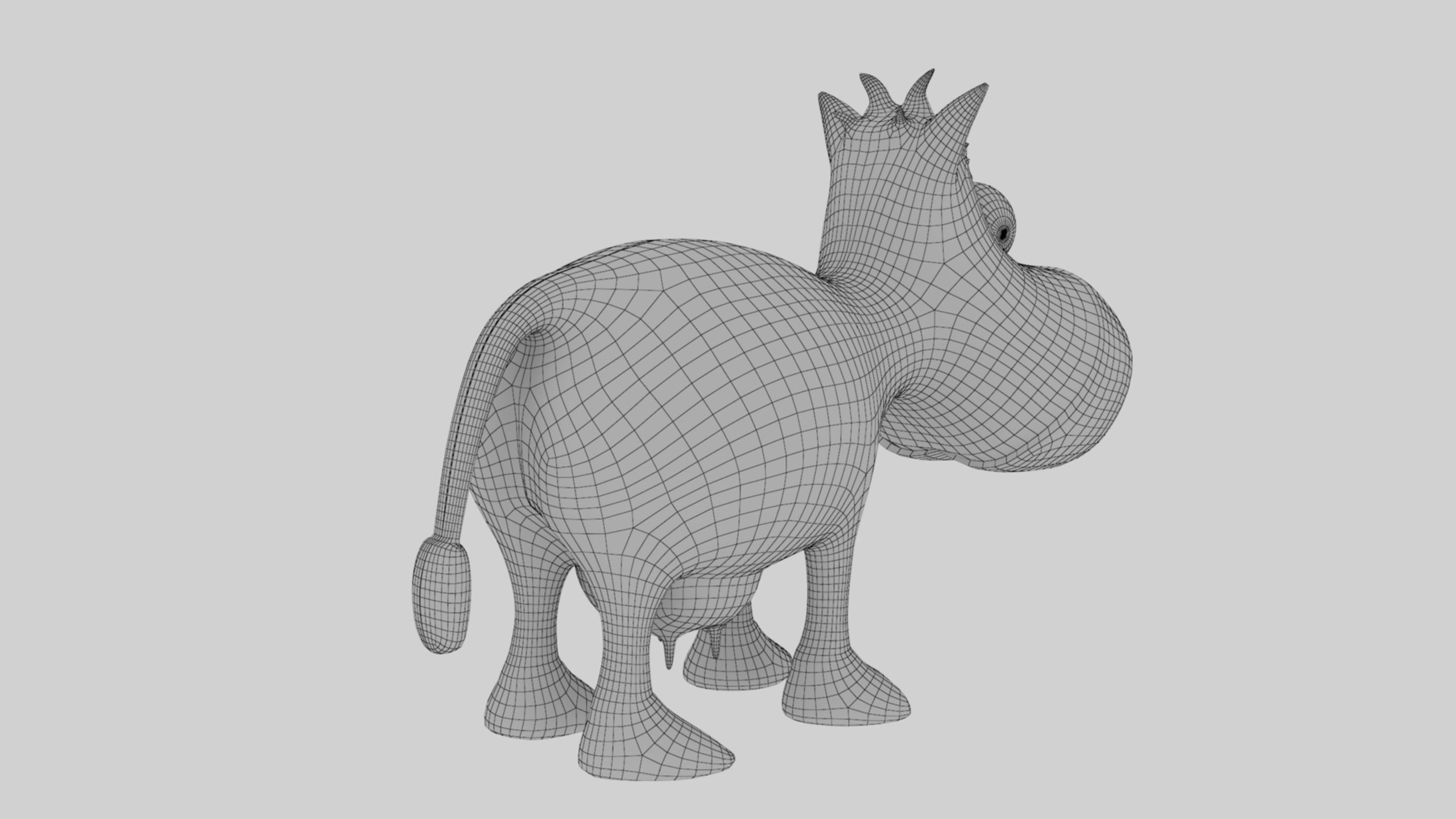 Animal Cartoon Cow - Low Poly Comic Unwapped 4K Low-poly 3D model_52