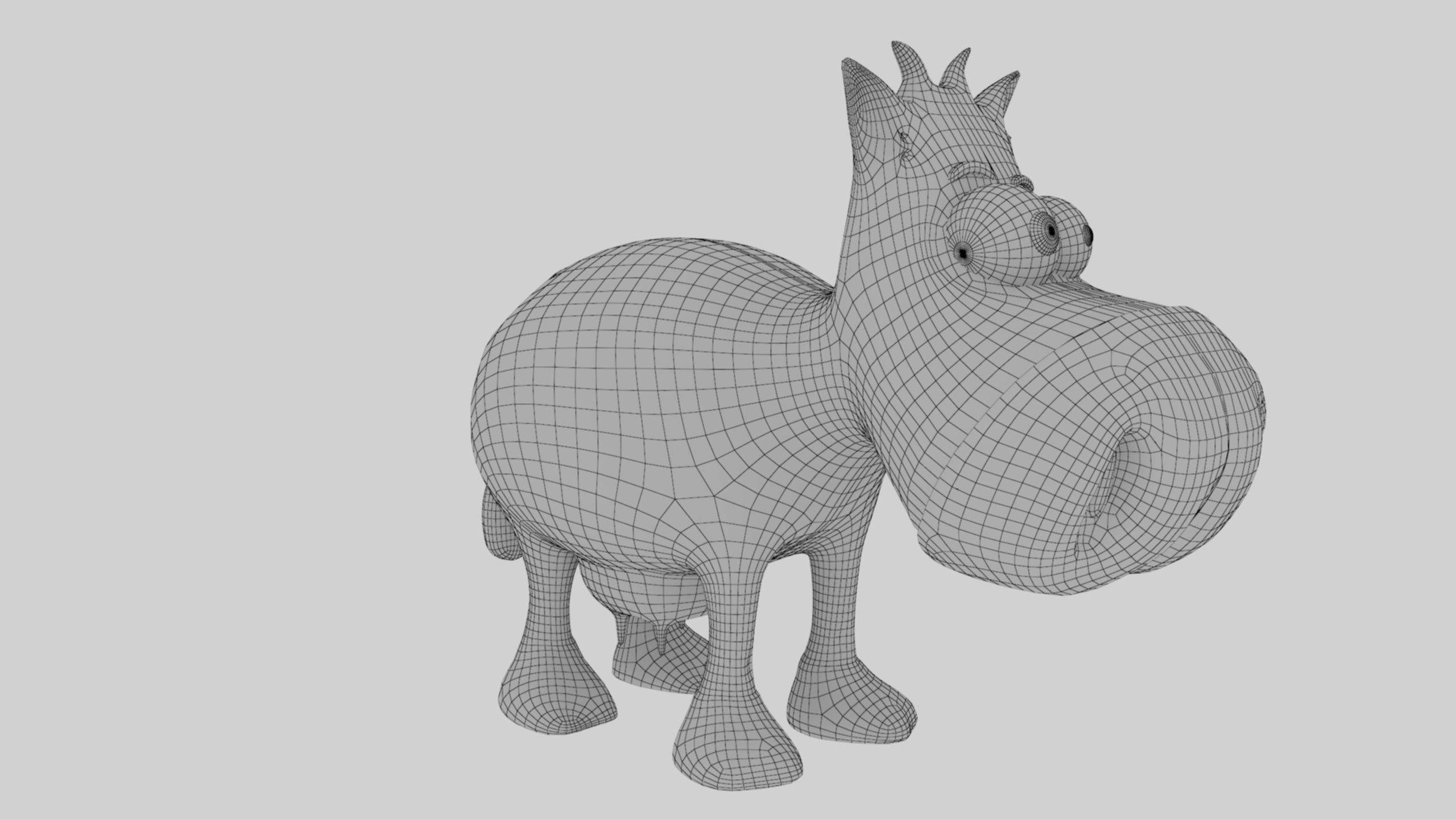 Animal Cartoon Cow - Low Poly Comic Unwapped 4K Low-poly 3D model_54