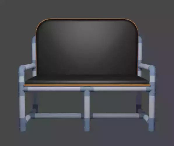 PVC table 3D model