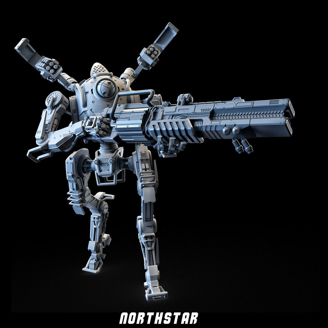 Titanfall Northstar 3DPrintable 100mm 3D print model_4