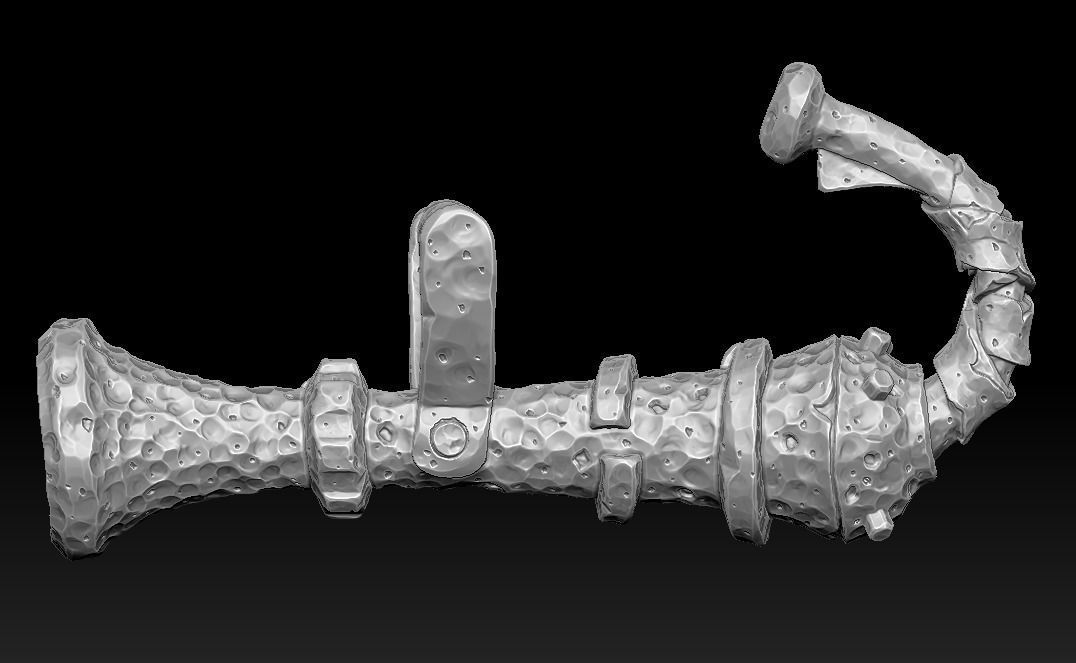 Brute weapons collection 3d print _22