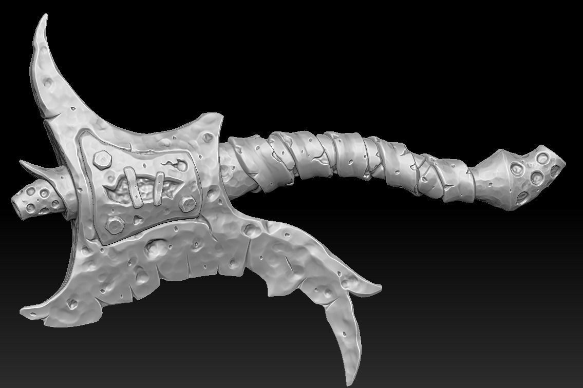 Brute weapons collection 3d print _2