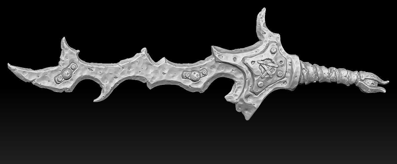 Brute weapons collection 3d print _9