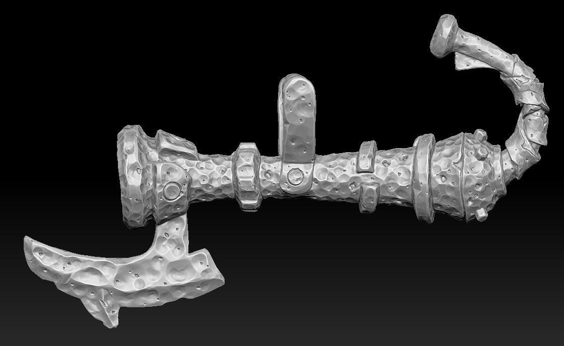 Brute weapons collection 3d print _23