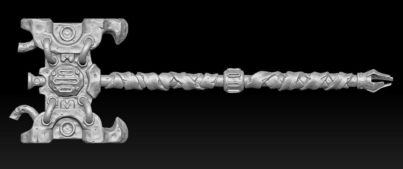 Brute weapons collection 3d print _7