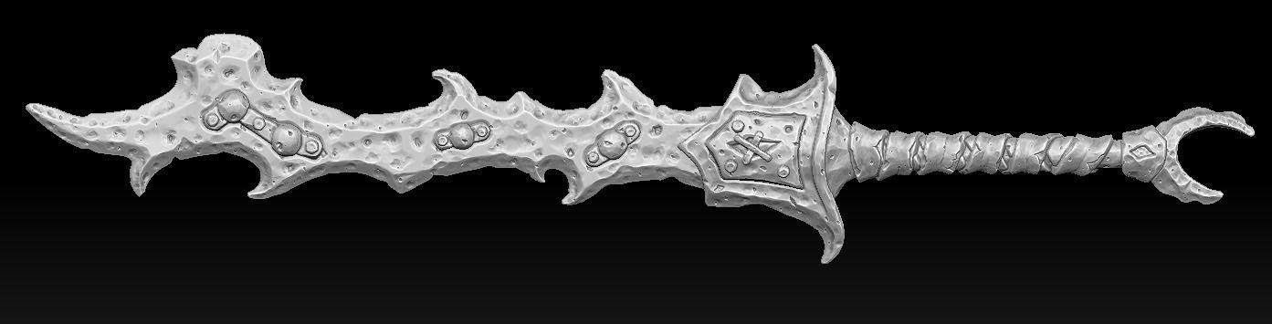 Brute weapons collection 3d print _11