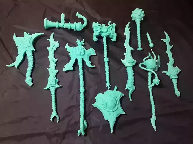 Brute weapons collection 3d print 