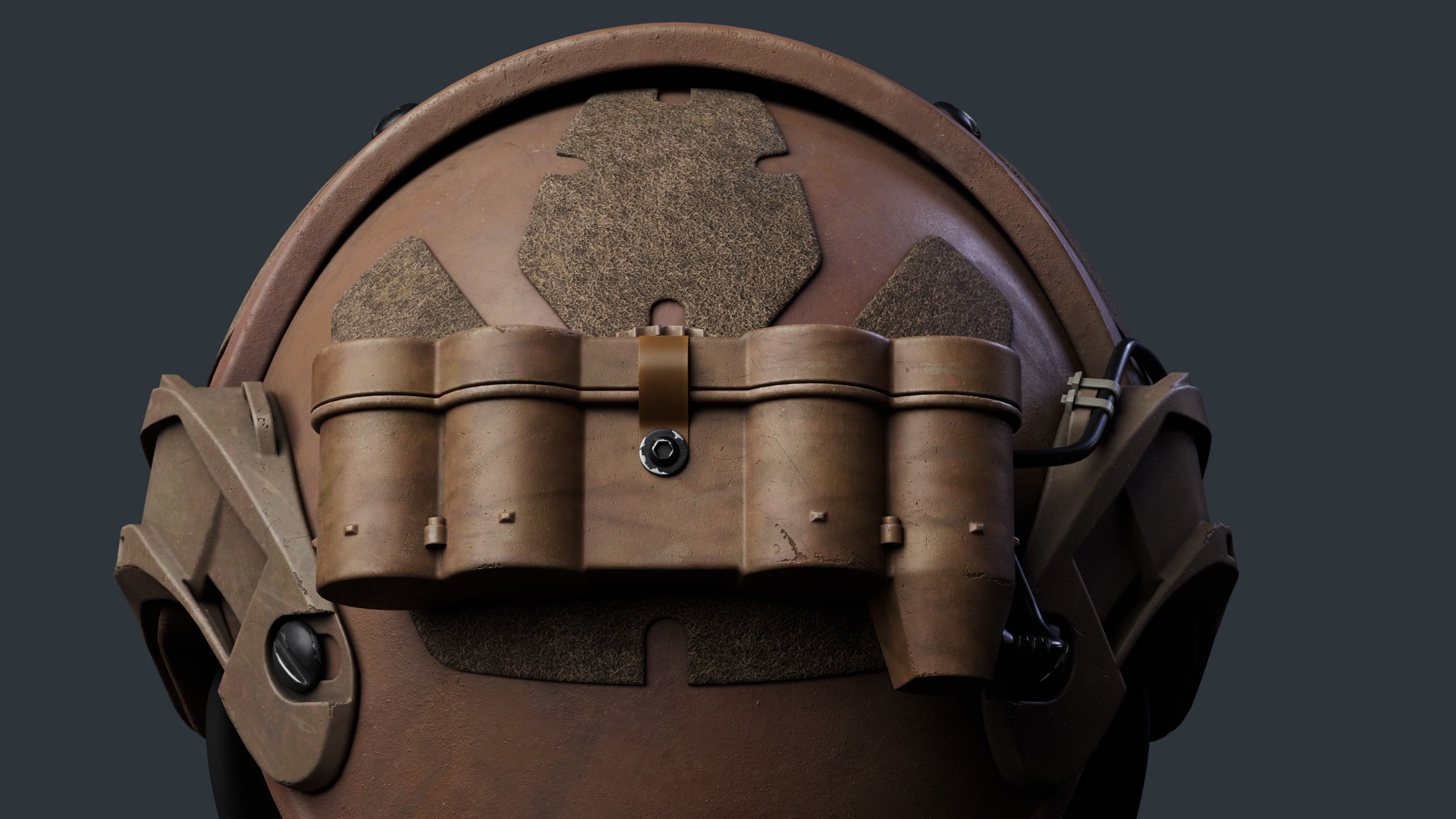 Airframe and GPNVG-18 night vision device Low-poly 3D model_5