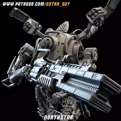 Titanfall Northstar 3dPrintable  75mm 3D print model