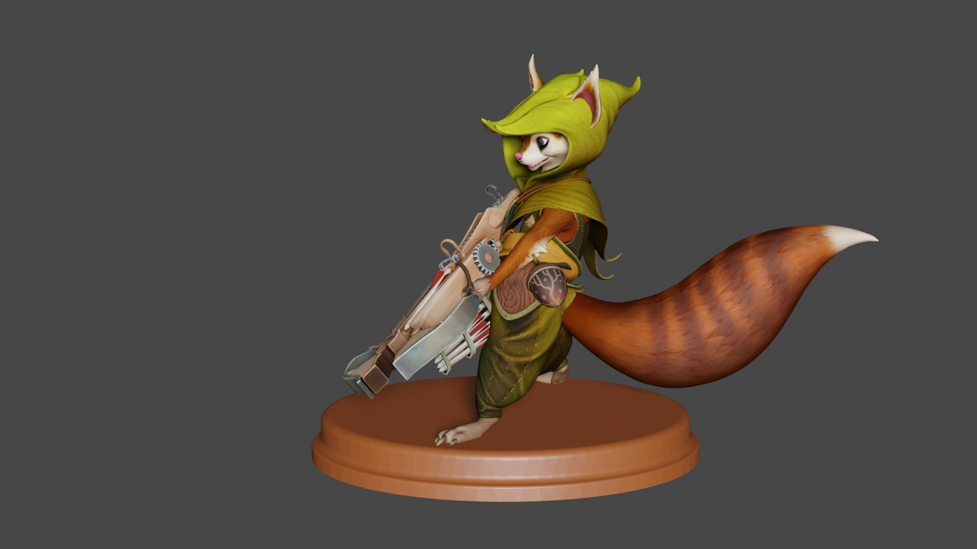Hoodwink Printable from Dota2 3D print model_5
