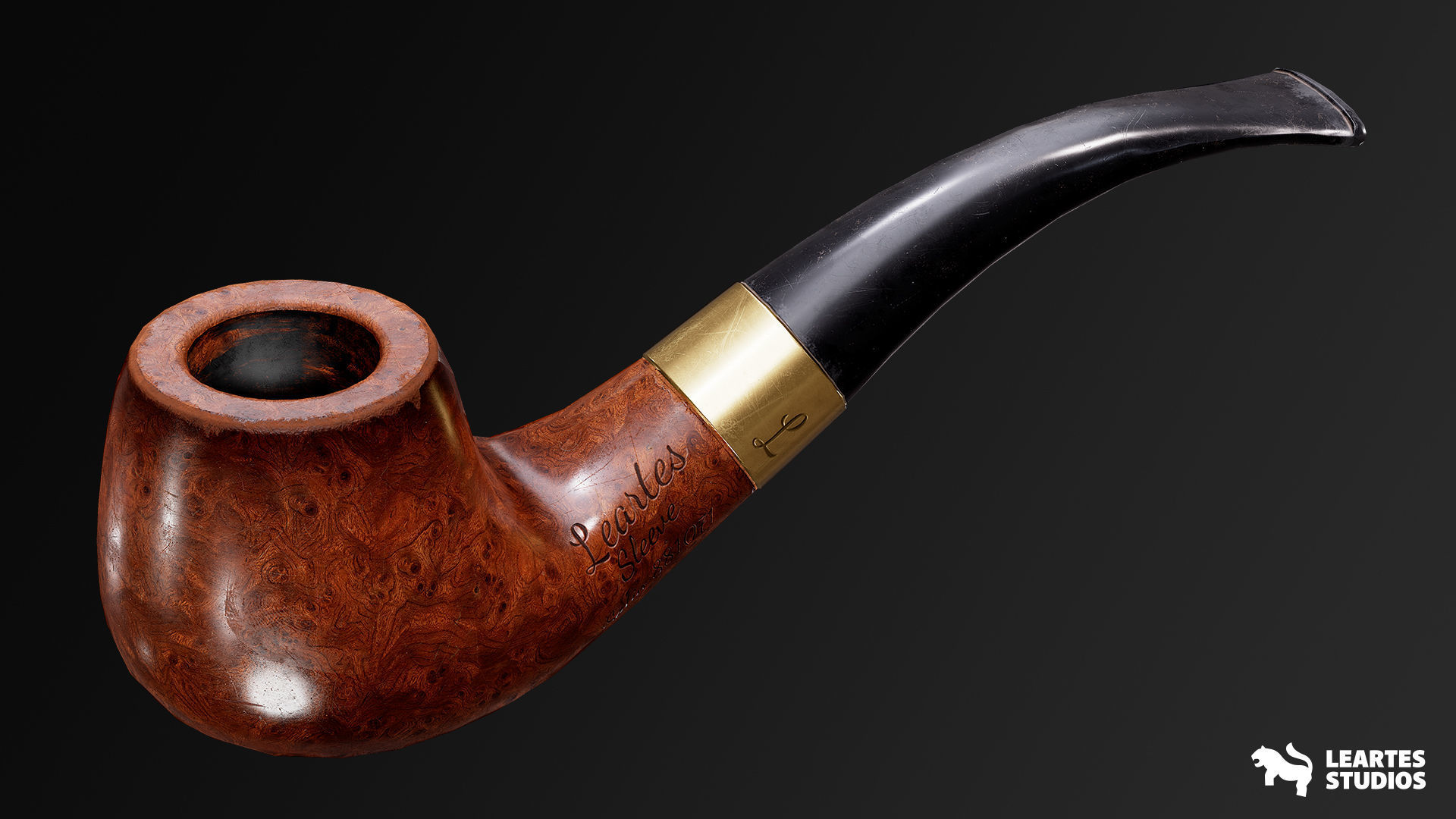 Vintage Room Environment Low-poly 3D model_5