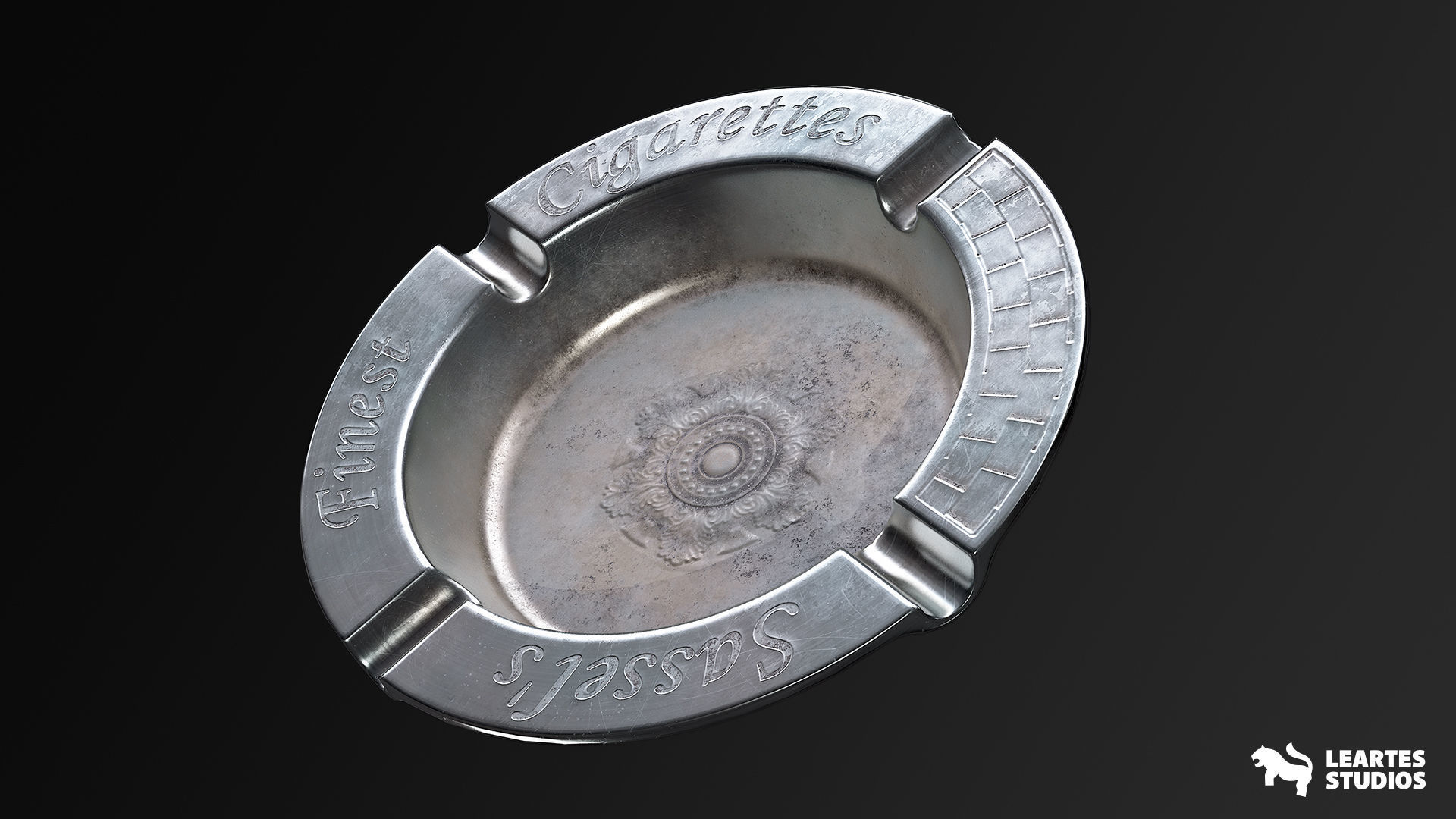 Vintage Room Environment Low-poly 3D model_1