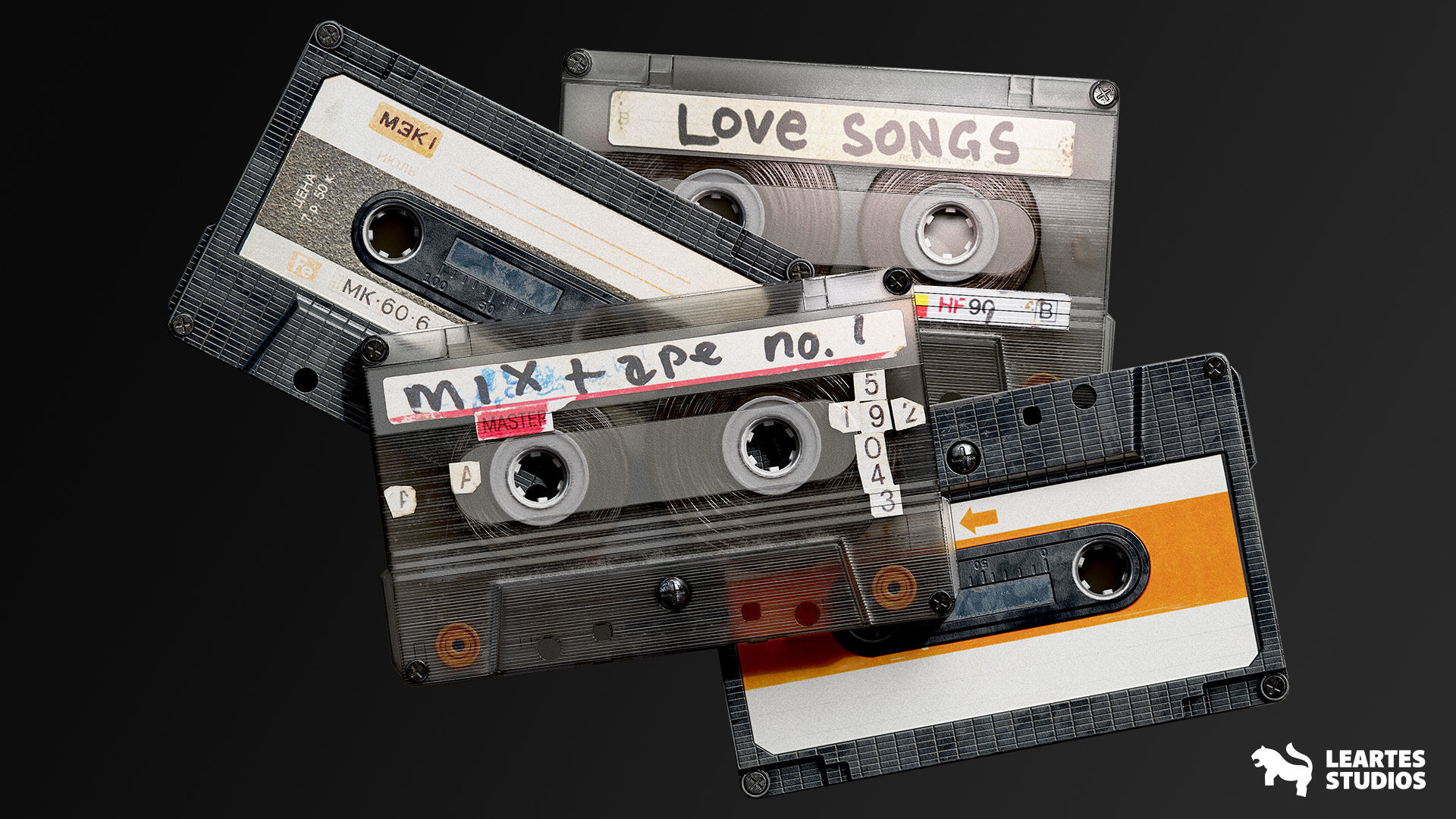 Vintage Room Environment Low-poly 3D model_8