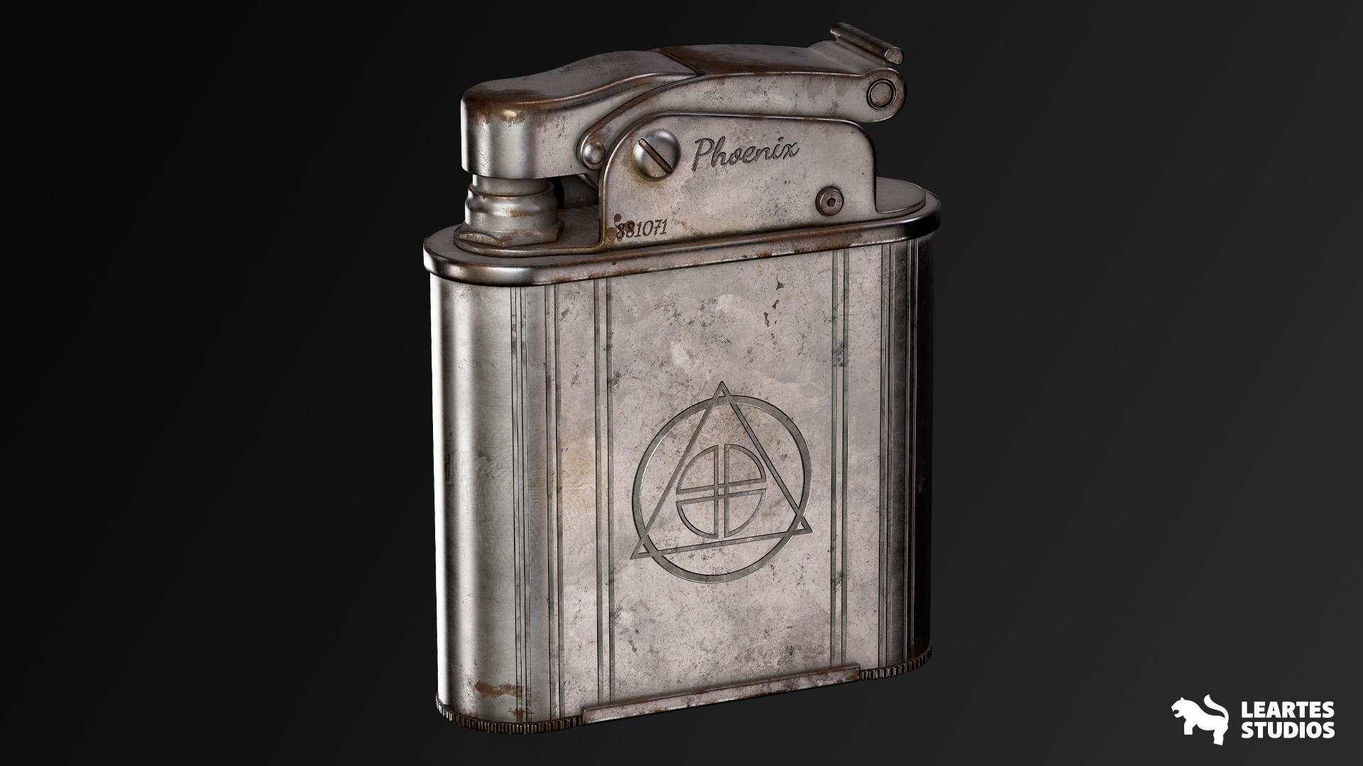 Vintage Room Environment Low-poly 3D model_6