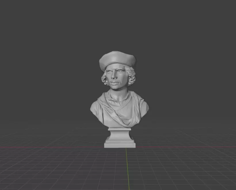 Johannes Vermeer 3D print model