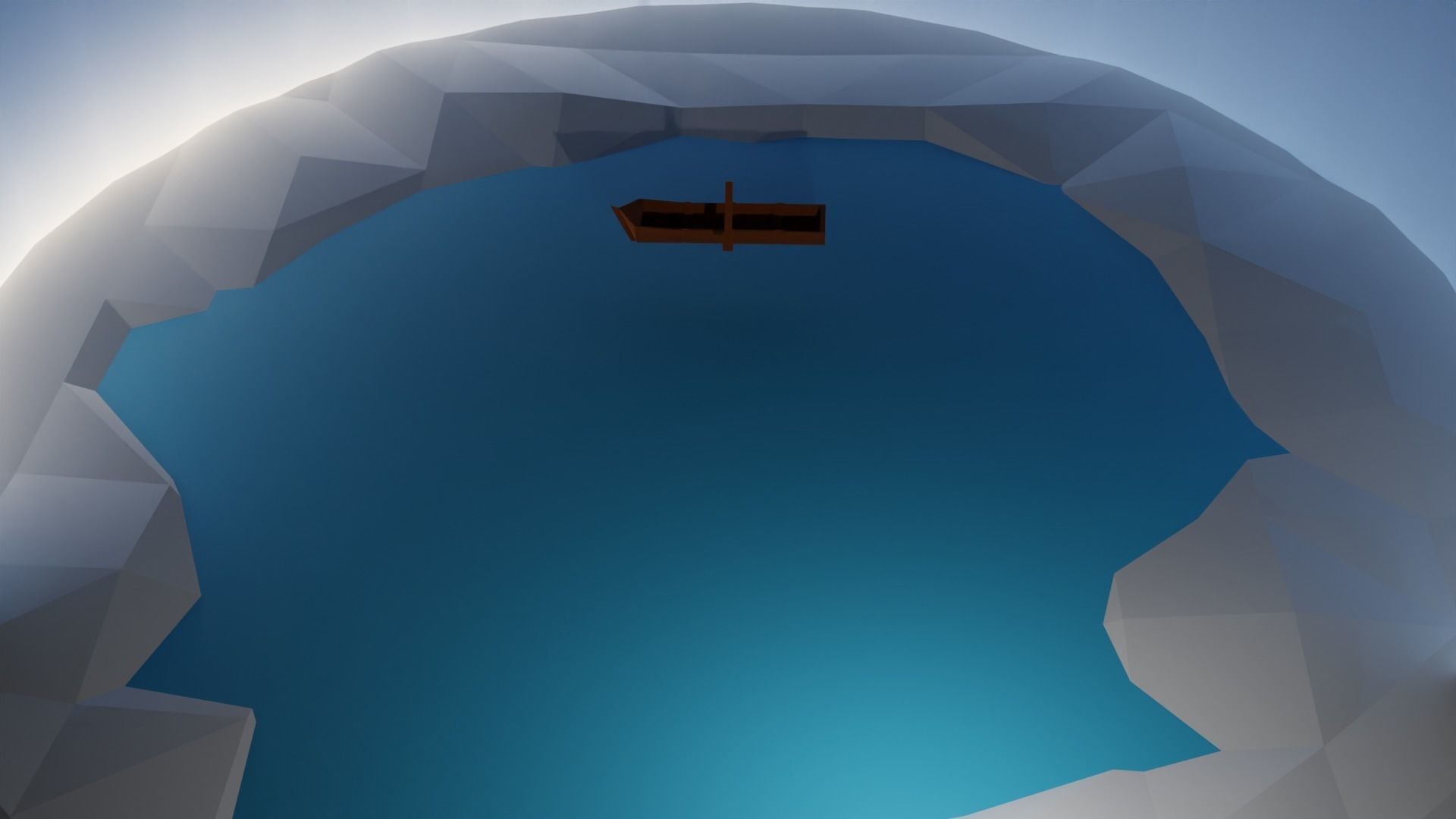 boat in lake 3d model blender free 3D model CGTrader