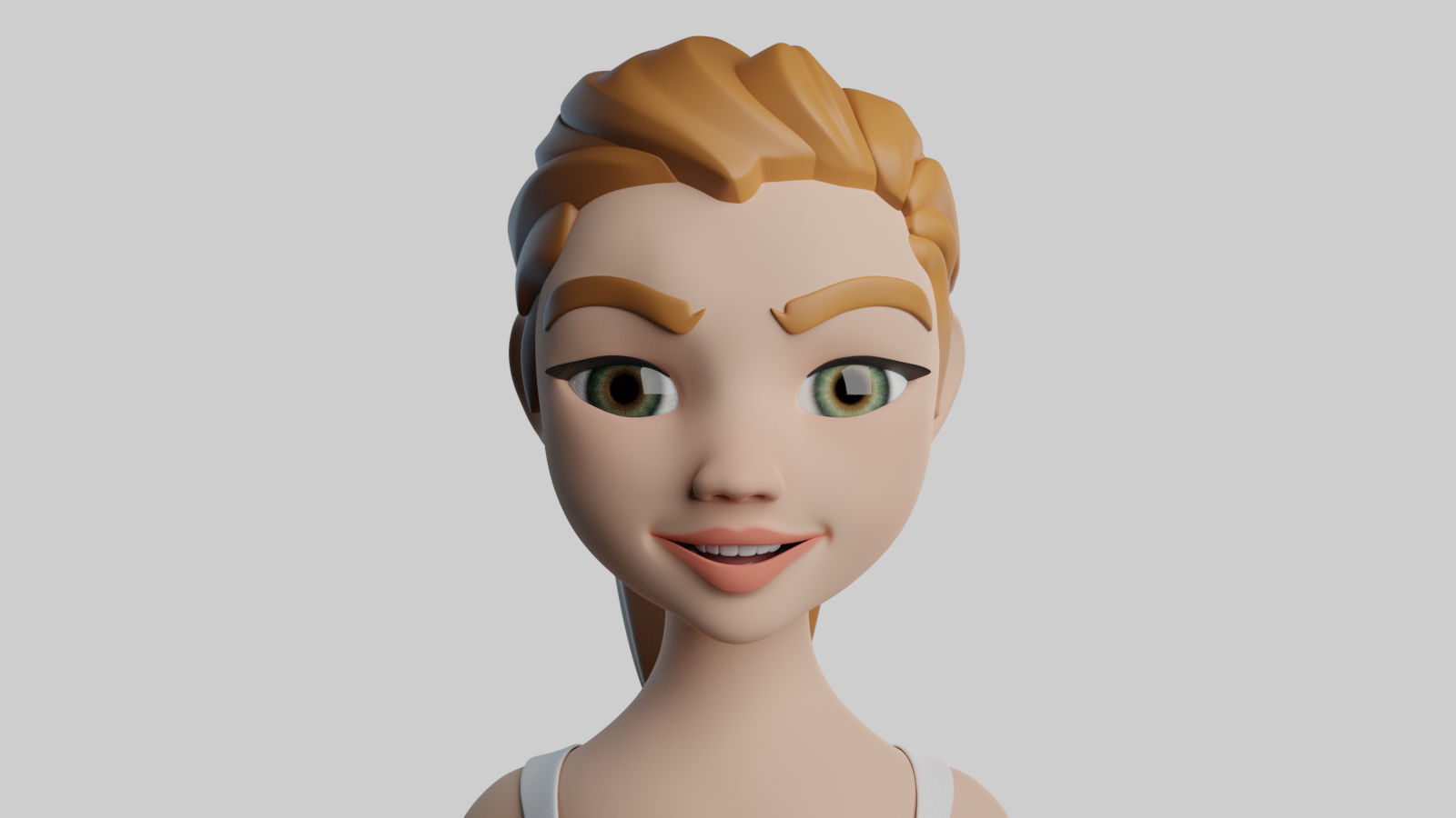 Alice - 3D Stylized Character Low-poly 3D model_6