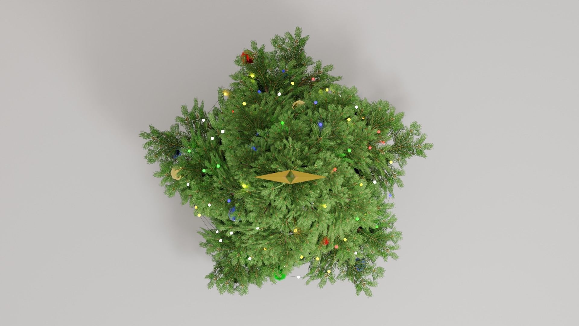 Low poly Christmas Tree - Game Ready  Low-poly 3D model_1