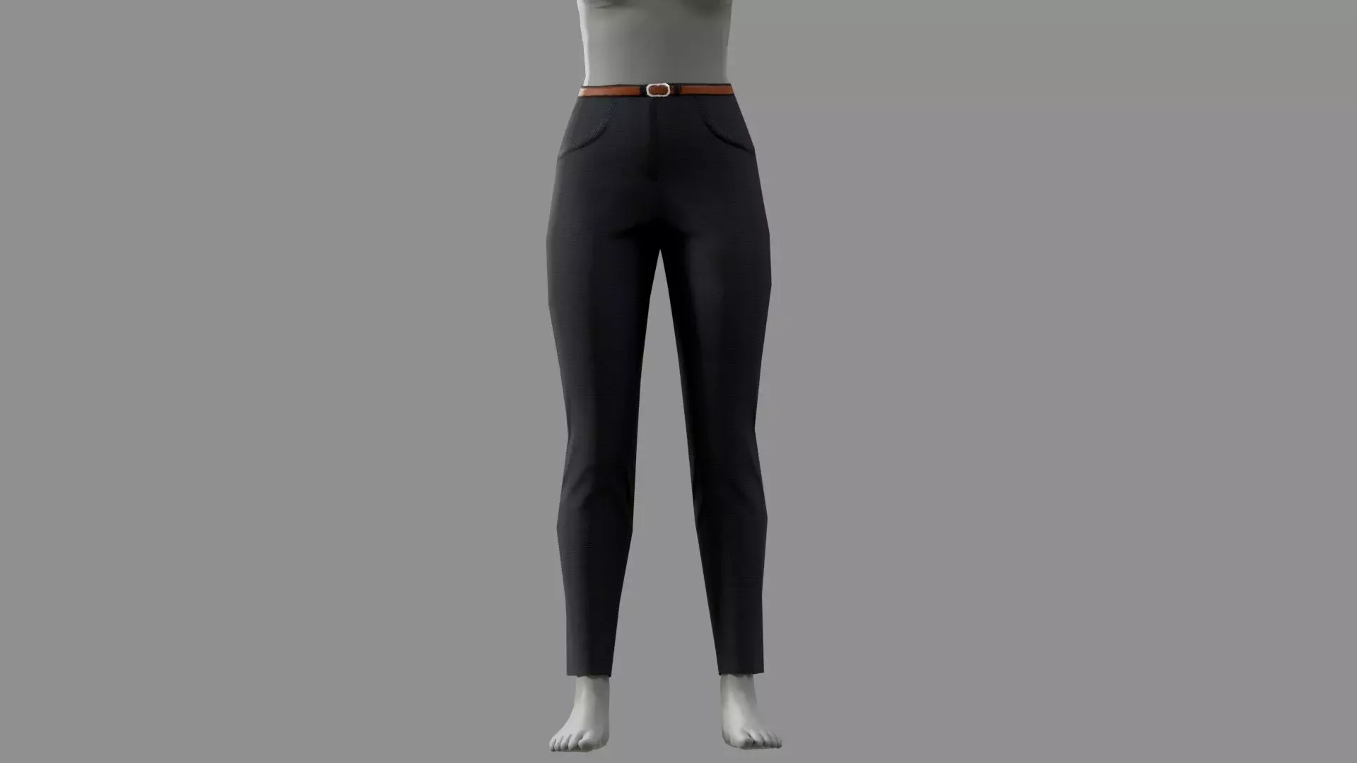 Formal pant 02 Low-poly 3D model