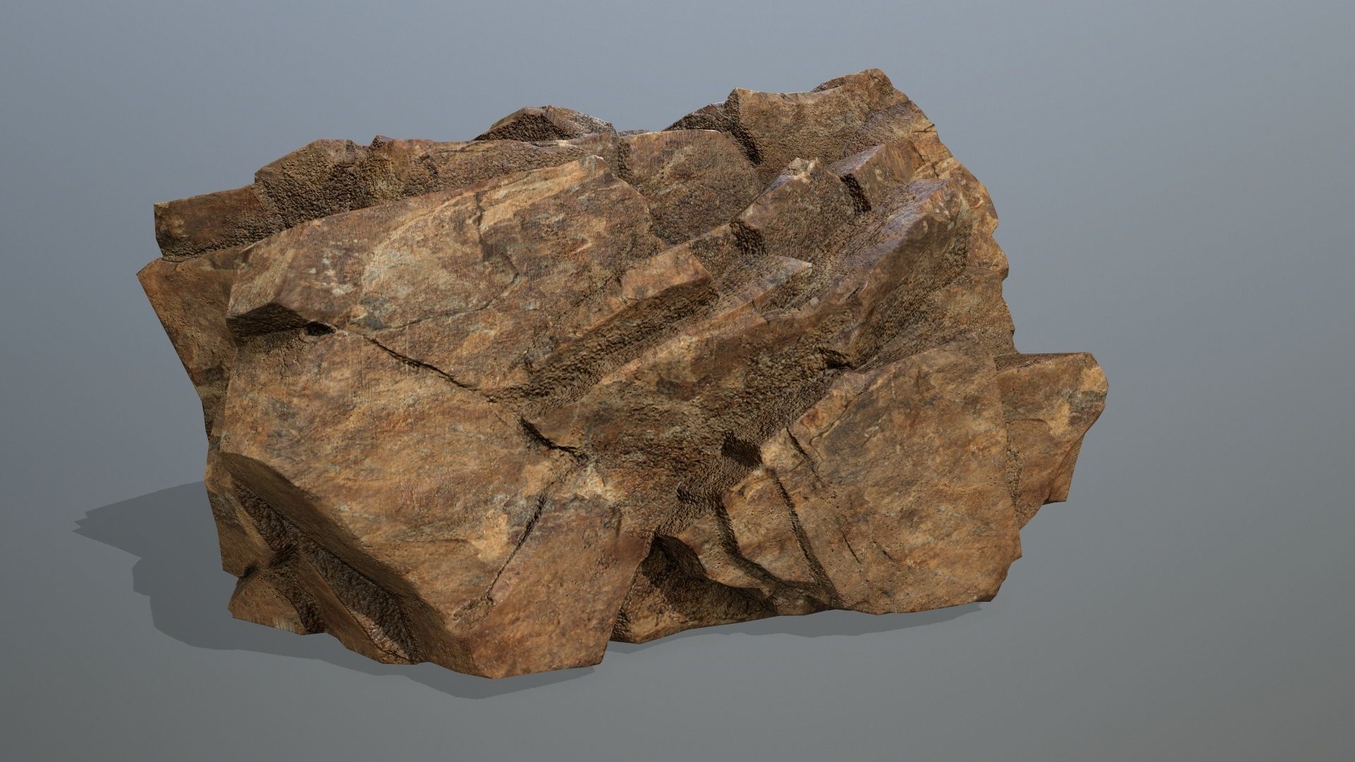 desert rocks Low-poly 3D model_13
