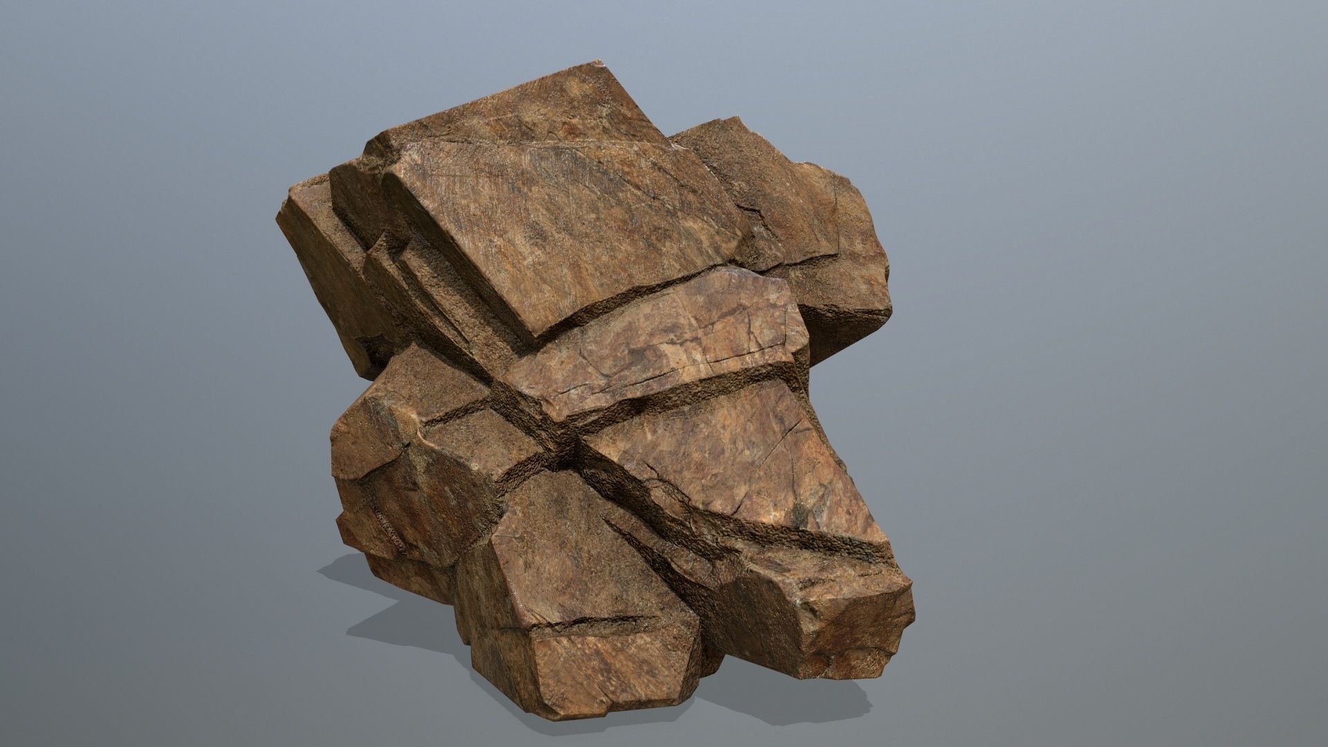 desert rocks Low-poly 3D model_10