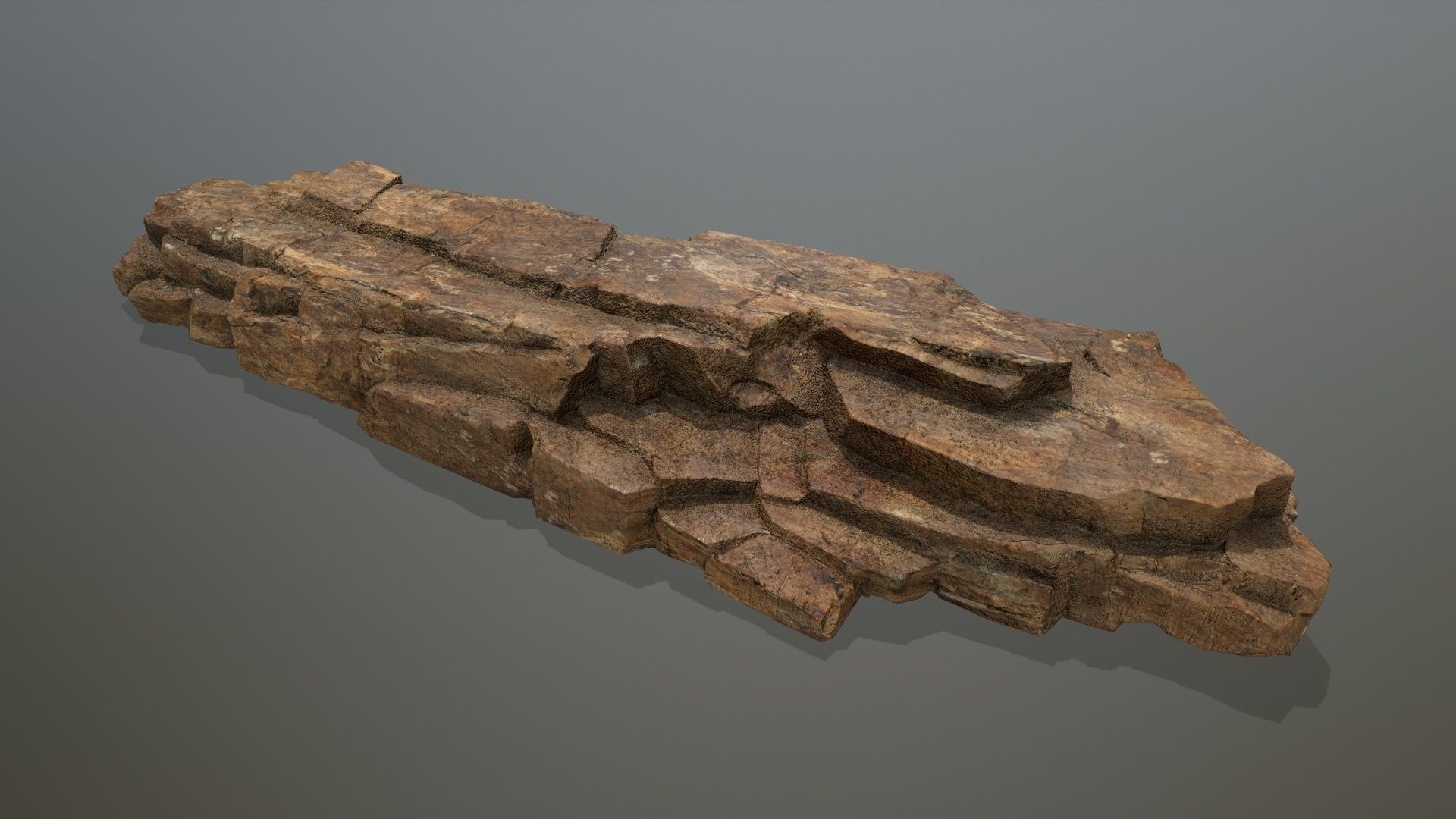 desert rocks Low-poly 3D model_11