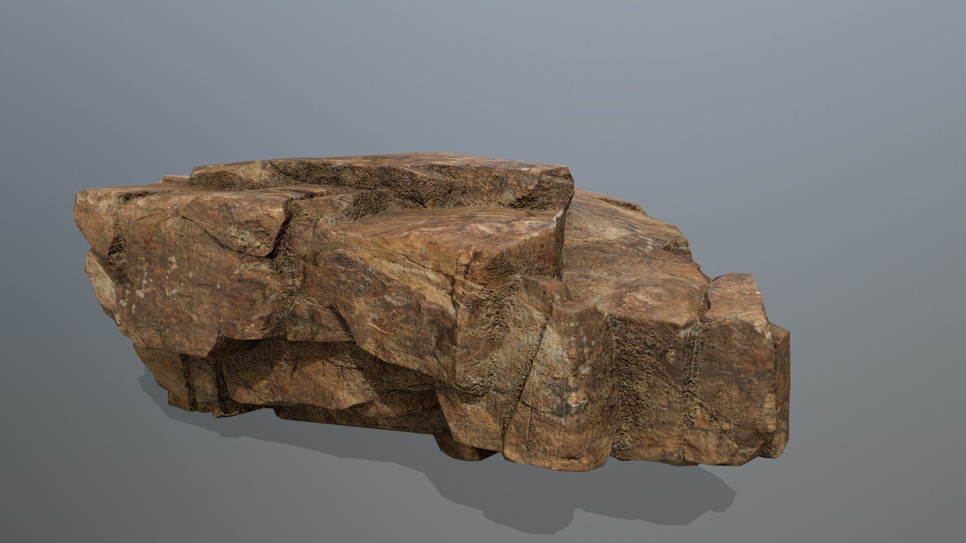 desert rocks Low-poly 3D model_16