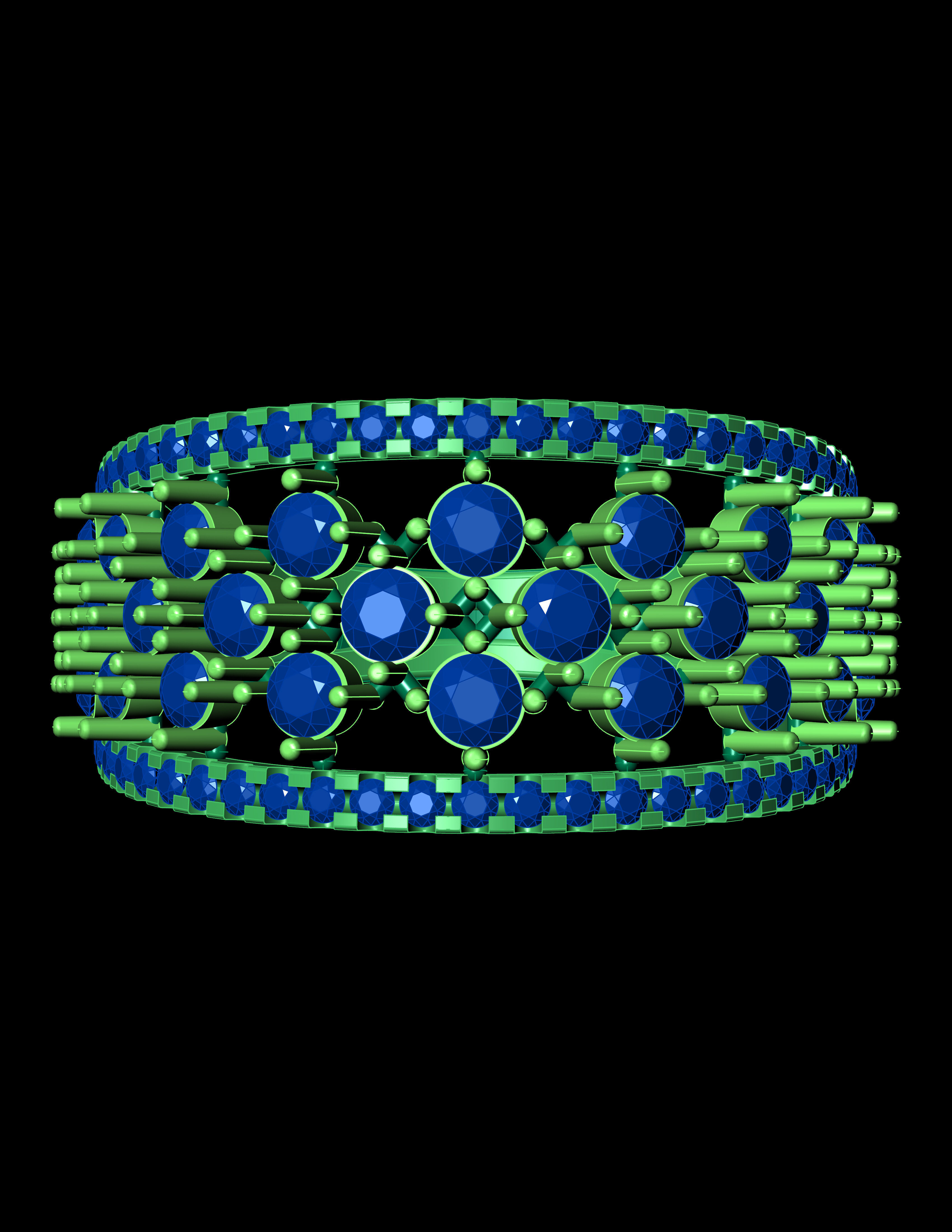 Pure Daimond And Decent Design Ring 3D printable Model  3D print model_6