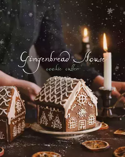 GINGERBREAD HOUSE CUTTER - CHRISTMAS COOKIE STAMP 3D print model