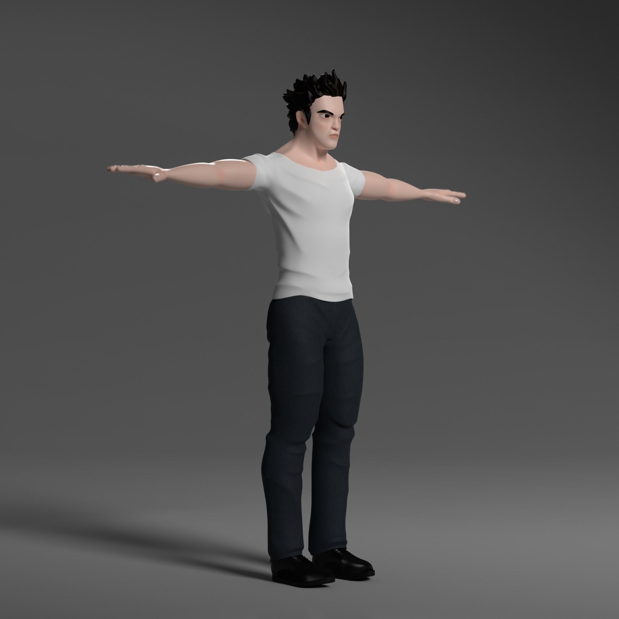  3D Stylized Character model Edward Free low-poly 3D model_2