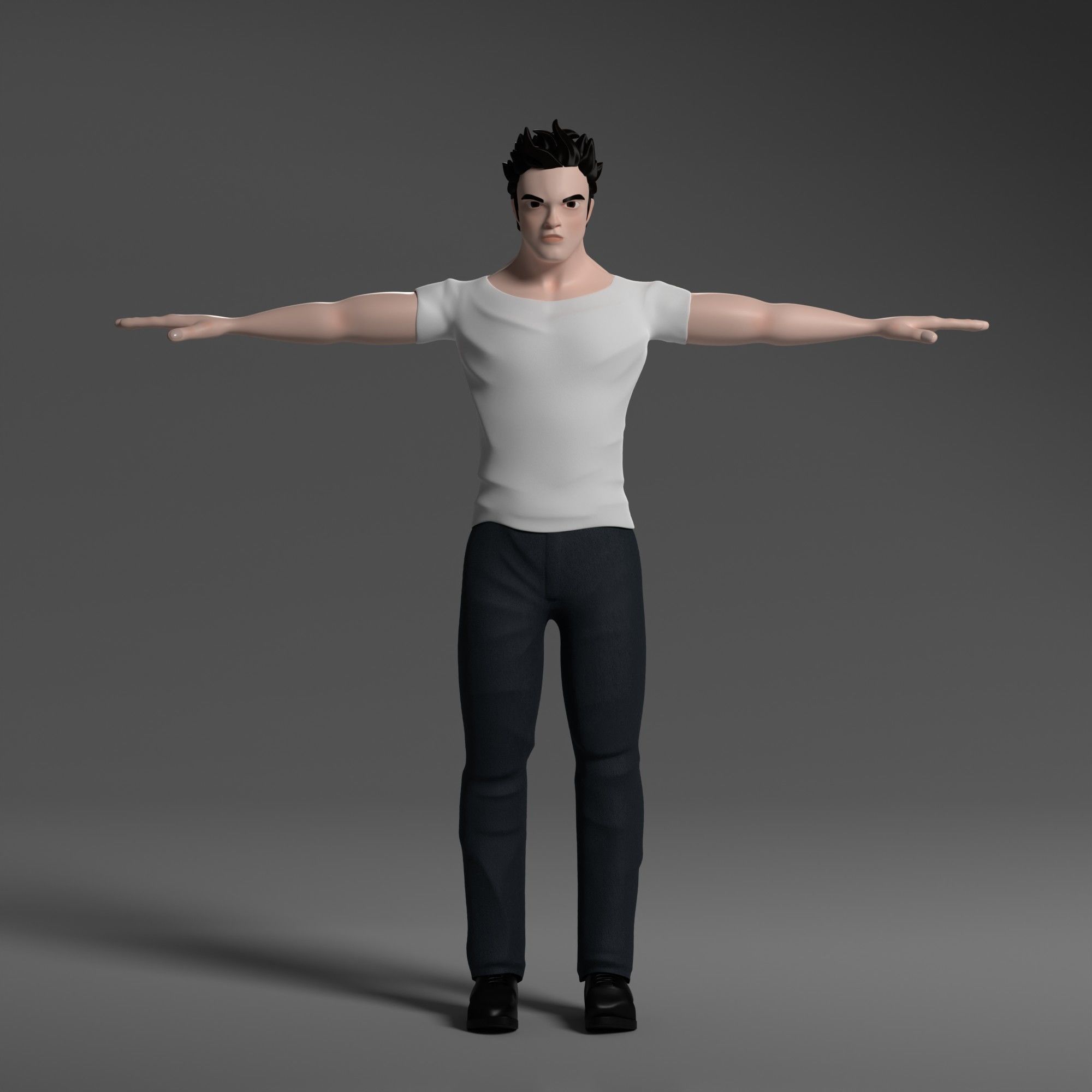 3D Stylized Character model Edward Free low-poly 3D model_1