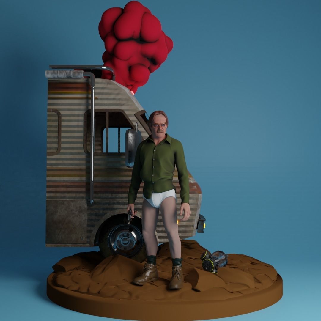 Walter White Breaking Bad Diorama 3D print model_14