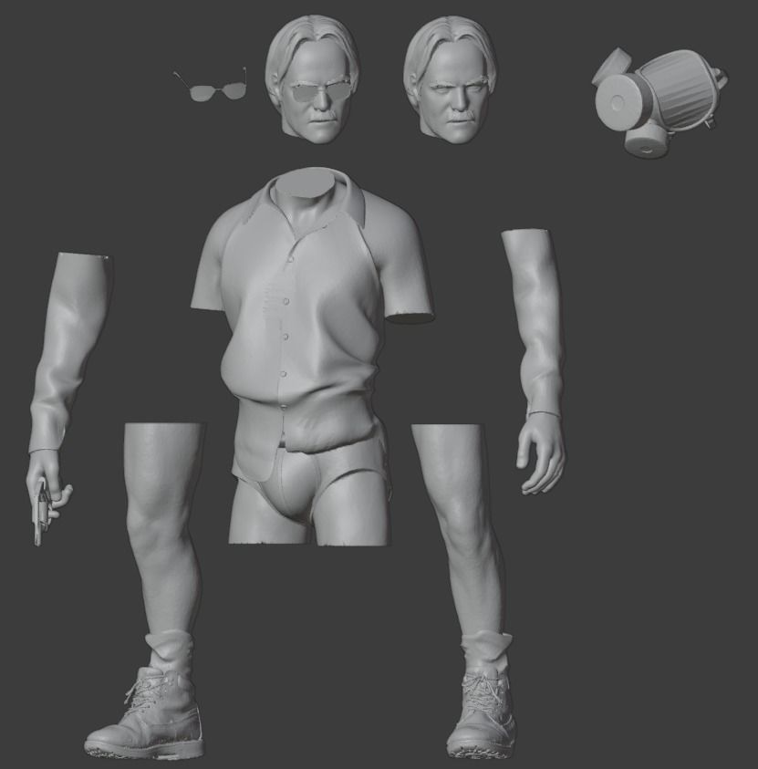 Walter White Breaking Bad Diorama 3D print model_10