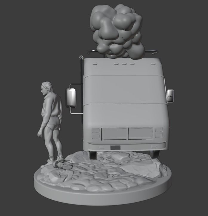 Walter White Breaking Bad Diorama 3D print model_7