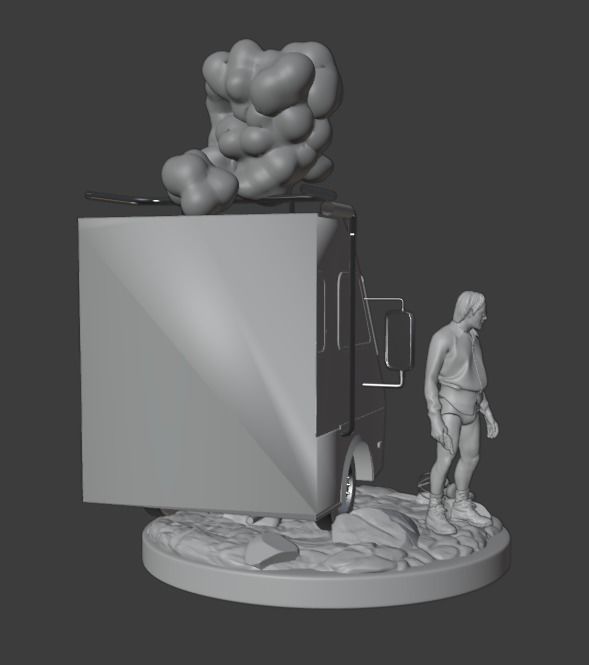 Walter White Breaking Bad Diorama 3D print model_9